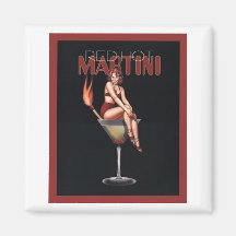 Martini d'un rouge ardent aimant