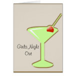 martini, filles NightOut Cartes