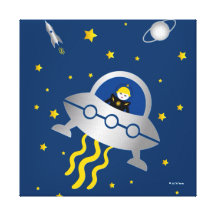Martzkins dans la toile d'espace extra-atmosphériq toiles tendues sur châssis
