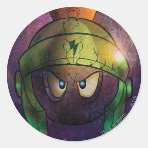 Marvin la bataille martienne durcie autocollants