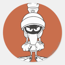 Marvin le Martien fou à vous Adhésifs Ronds