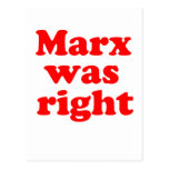Marx était #2 droit cartes postales