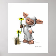 Mary a eu un petit agneau - affiche