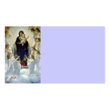 Mary avec des anges - Regina Angelorum Modèle De Carte De Visite