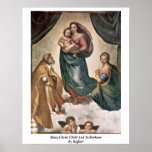 Mary, enfant du Christ et St.Barbara par Raffael Posters