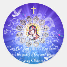 Mary et Jésus Autocollants