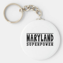 Maryland Superpower Designs Key Chain