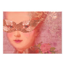 Mascarade Marie Antoinette de chute Bristols Personnalisés