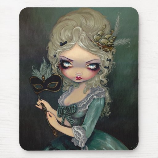 Mascarade Mousepad rococo gothique de Marie Tapis De Souris