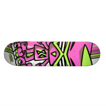 Mascotte d'années '80 skateboards personnalisés