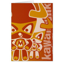Mascotte de Minotaur Cartes De Vœux