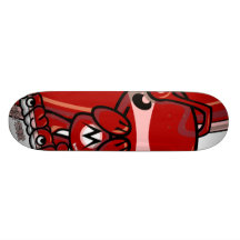 Mascotte de préjudice skateboards personnalisables