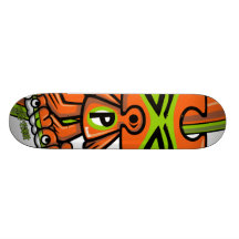 Mascotte de puzzle planches à roulettes customisées