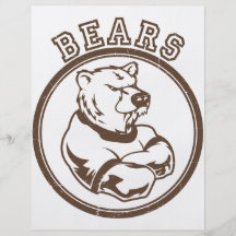 Mascotte d'ours prospectus