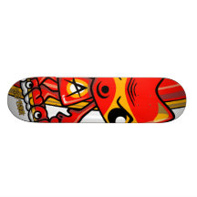 Mascotte fâchée skateboards personnalisables