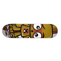 Mascotte fâchée skateboards personnalisés