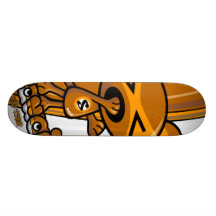 Mascotte somnolente skateboards customisés