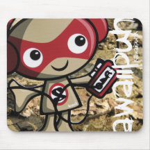 Mascotte stéréo tapis de souris