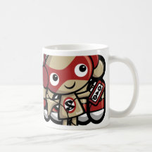 Mascotte stéréo tasse à café