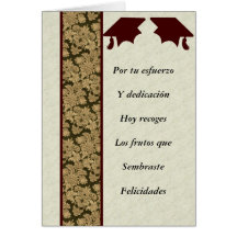 Masculino postal de graduacion carte de vœux