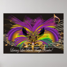 Masque de Gras d'Affiche-Mardi la reine