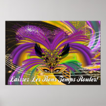 Masque de Gras d'Affiche-Mardi la reine II