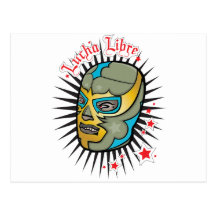 Masque de lutte mexicain de Lucha Libre Cartes Postales