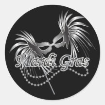 Masque de mardi gras autocollants