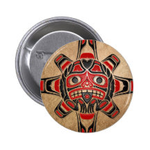 Masque de Sun de Haida Badges