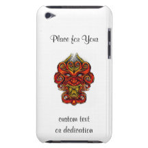 Masque oriental de démon de bande dessinée de symb coque iPod touch 