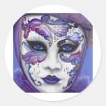 Masque pourpre de carnaval par PSOVART Adhésif