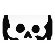 Masque squelettique carte avec photo