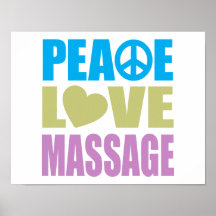 Massage d'amour de paix affiches