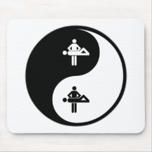 Massage de Yin Yang Tapis De Souris