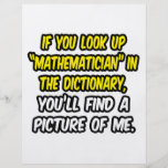Mathématicien en dictionnaire… mon image tract