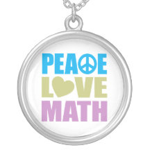 Maths d'amour de paix bijouterie