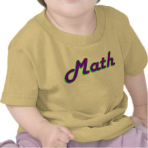 Maths de bébé t-shirts