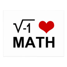 Maths I <3 Carte Postale