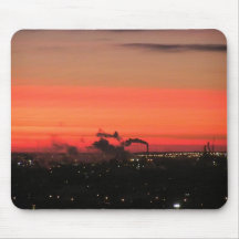 matin rouge tapis de souris