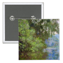 Matin sur la Seine près de Giverny Claude Monet Pin's Avec Agrafe
