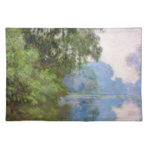 Matin sur la Seine près de Giverny Claude Monet Sets De Table
