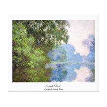 Matin sur la Seine près de Giverny Claude Monet Toile Tendue Sur Châssis