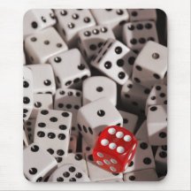 Matrices - couleur rouge Spash Tapis De Souris