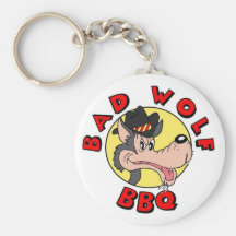 Mauvais BBQ Keychain de loup Porte-clef