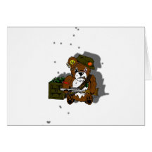Mauvais nounours carte de vœux