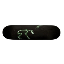 Mauvais squelette de rayon X de chien en vert Planches À Roulettes