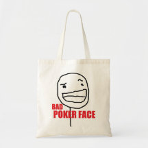 Mauvais visage de tisonnier sac en toile