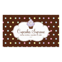 Mauve de chocolat de pois de boulangerie de petit  carte de visite