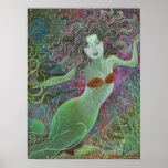 Maya en tant qu'affiche d'art de mur de sirène
