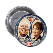 McCain/bouton Rétro-Style de Palin Badge